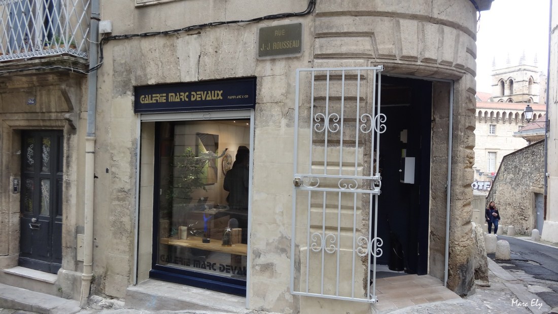 Galerie Marc Delvaux, rue Jean-Jacques Rousseau, Montpellier